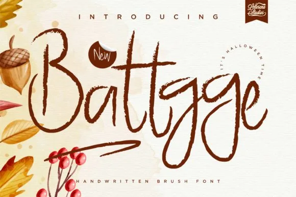 Battgge Font Battgge Font Poster 1