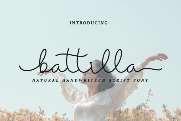 Battilla Font Poster 1