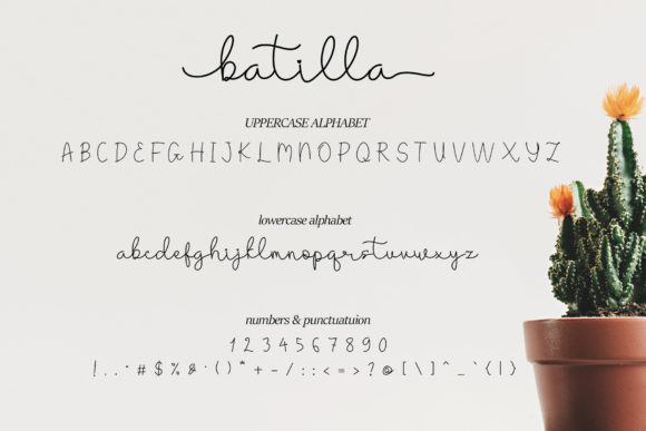 Battilla Font Poster 8