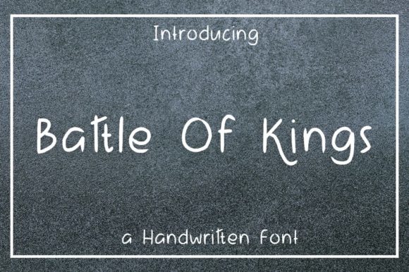 Battle of Kings Font Poster 1