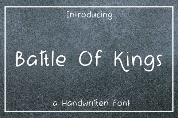 Battle of Kings Font Poster 1