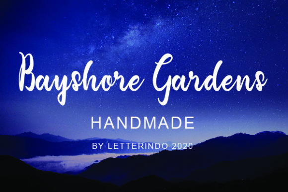 Bayshore Gardens Font Poster 1