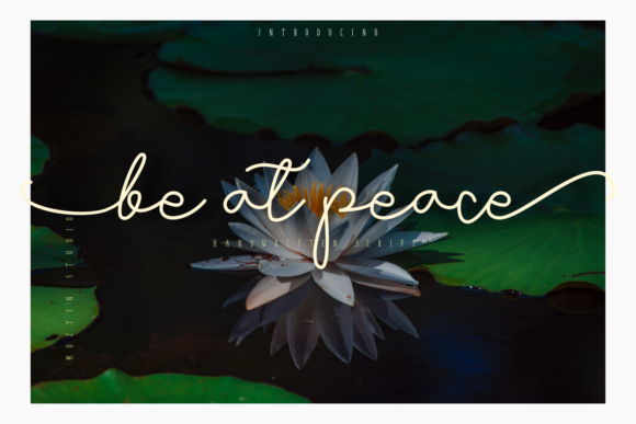 Be at Peace Font Poster 1