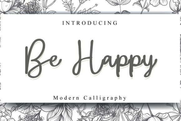 Be Happy Font Poster 1