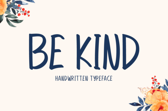 Be Kind Font Poster 1