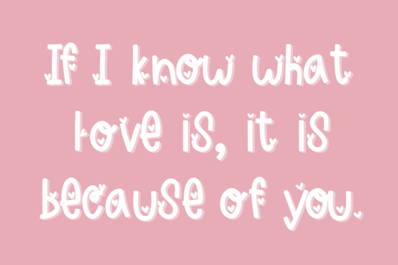 Be Mine Love Font Poster 6