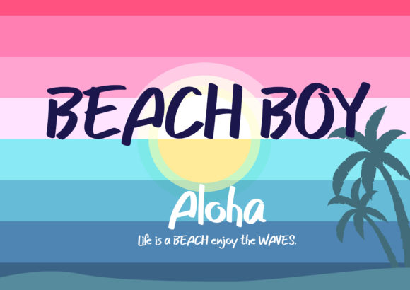 Beach Boy Font Poster 1