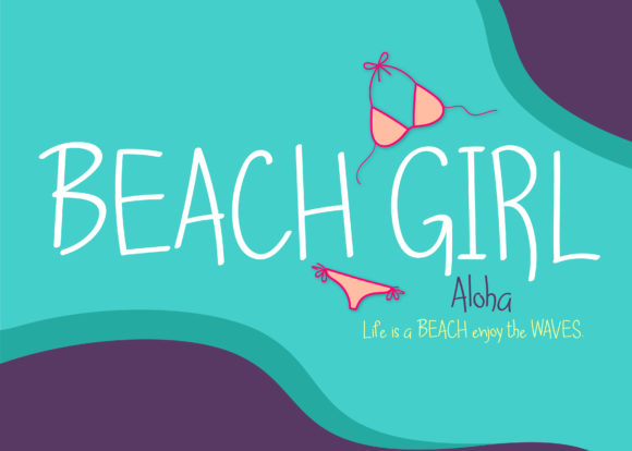 Beach Girl Font Poster 1