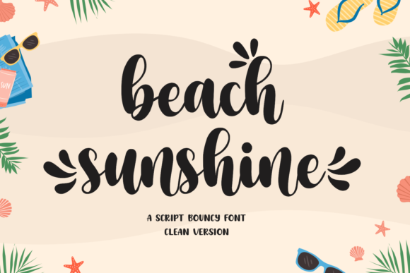 Beach Sunshine Font Poster 1