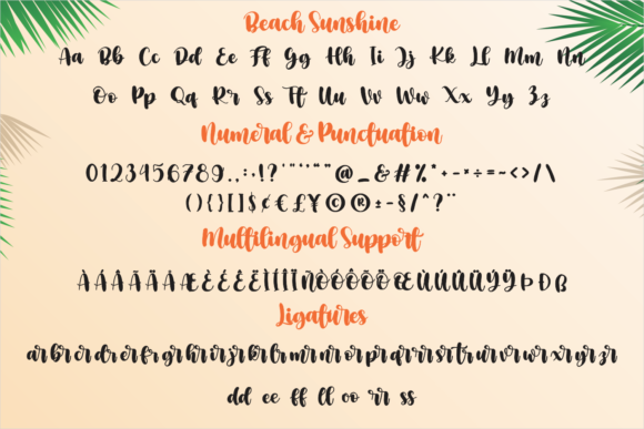 Beach Sunshine Font Poster 6