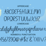 Beach Umbrella Font Poster 7