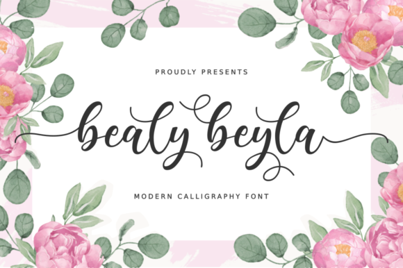 Bealy Beyla Font Bealy Beyla Font Poster 1
