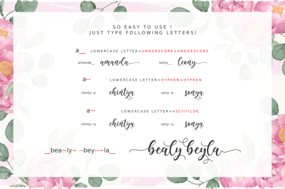 Bealy Beyla Font Poster 3