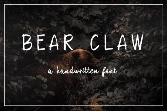 Bear Claw Font Poster 1