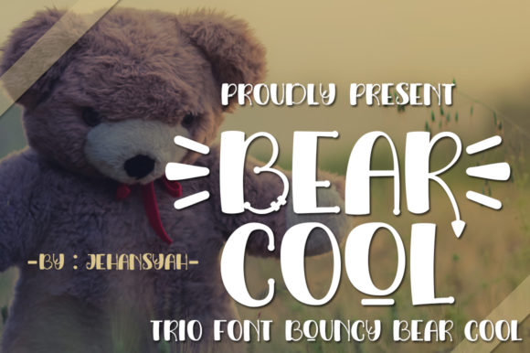 Bear Cool Font Poster 1