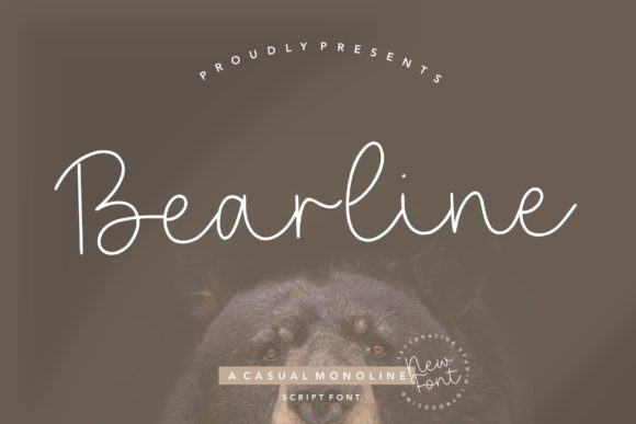 Bearline Font Poster 1