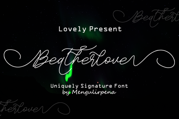 Beatherlove Font Poster 1