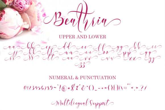 Beathria Font Poster 8