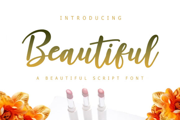 Beautiful Font Poster 1