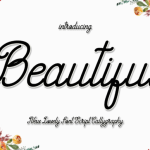 Beautiful Font Poster 1