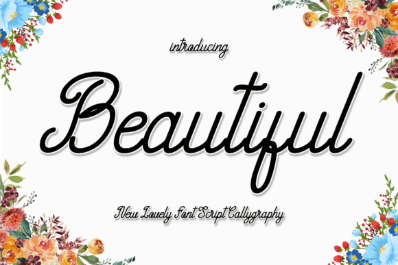 Beautiful Font Poster 1