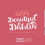 Beautiful Dahlia Font Poster 1