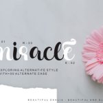Beautiful Dahlia Font Poster 2