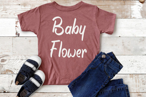 Beautiful Flower Font Poster 2