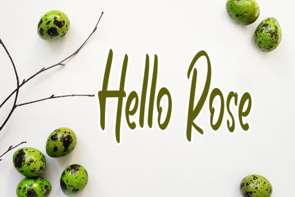 Beautiful Flower Font Poster 3