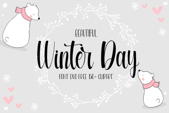 Beautiful Winter Day Font