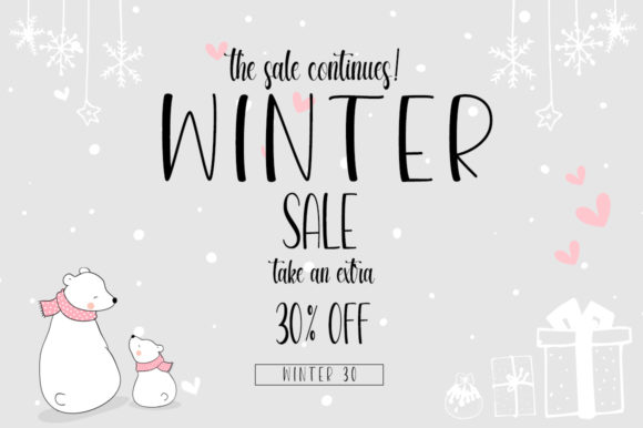 Beautiful Winter Day Font Poster 2