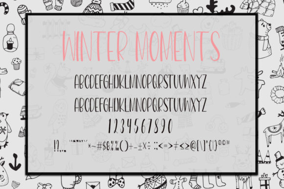 Beautiful Winter Day Font Poster 8