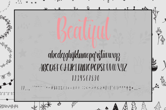 Beautiful Winter Day Font Poster 9