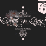 Beautifuly Font Poster 1