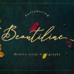 Beautiline Font Poster 1