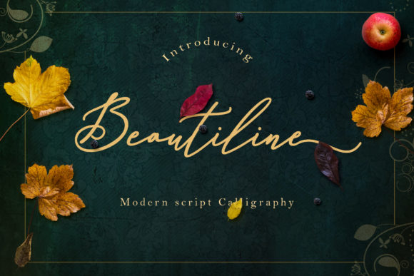 Beautiline Font Poster 1
