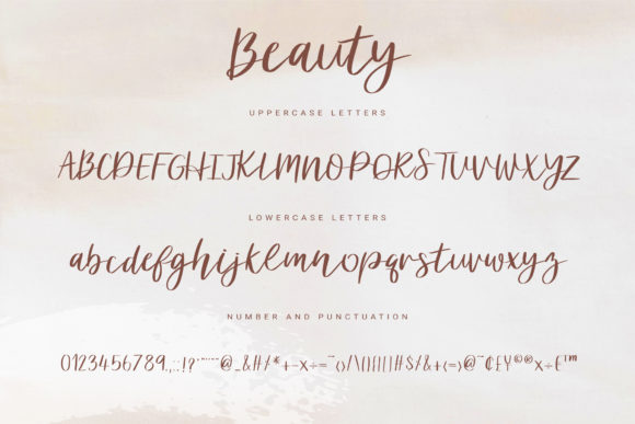 Beauty Font Poster 5