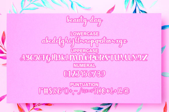 Beauty Day Font Poster 2