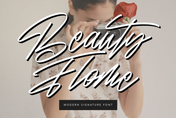 Beauty Flome Font Poster 1