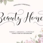 Beauty Home Font Poster 1