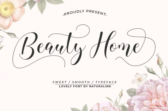 Beauty Home Font Poster 1