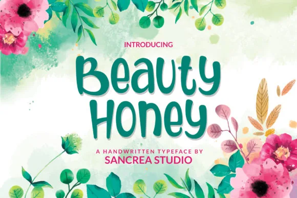 Beauty Honey Font Beauty Honey Font Poster 1