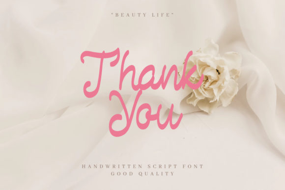 Beauty Life Font Poster 6