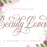 Beauty Lova Font Poster 1