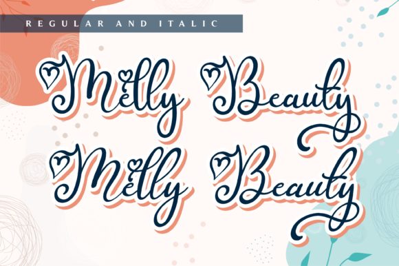 Beauty Melly Font Poster 12