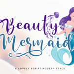 Beauty Mermaid Font Poster 1