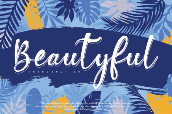 Beautyful Font Poster 1