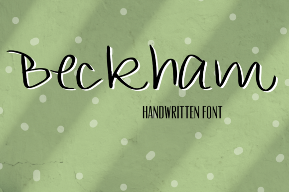Beckham Font Poster 1