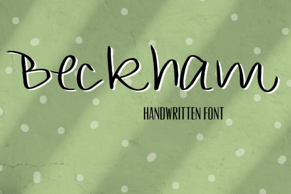 Beckham Font Beckham Font Poster 1