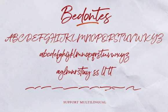 Bedontes Font Poster 13